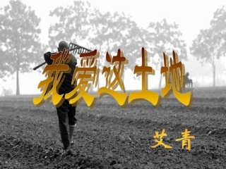 我爱这土地PPT