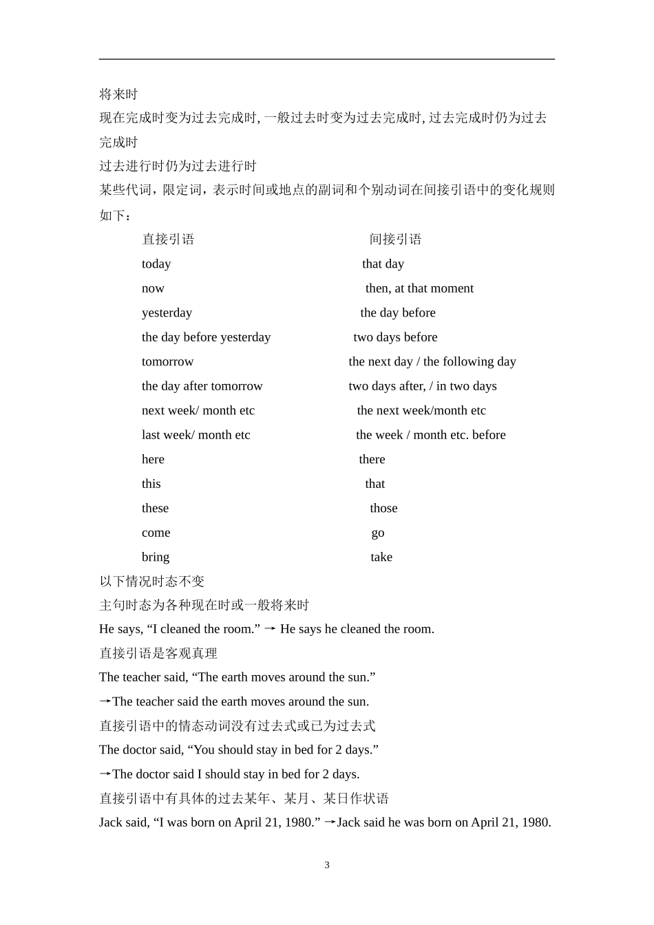初中英语宾语从句用法讲解以及配套练习_第3页