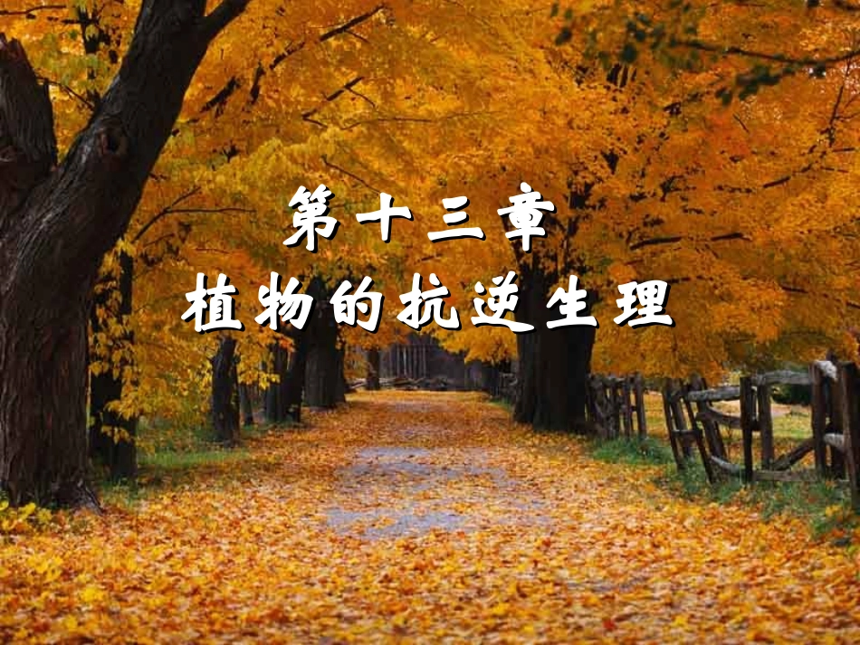 植物的抗逆生理_第1页