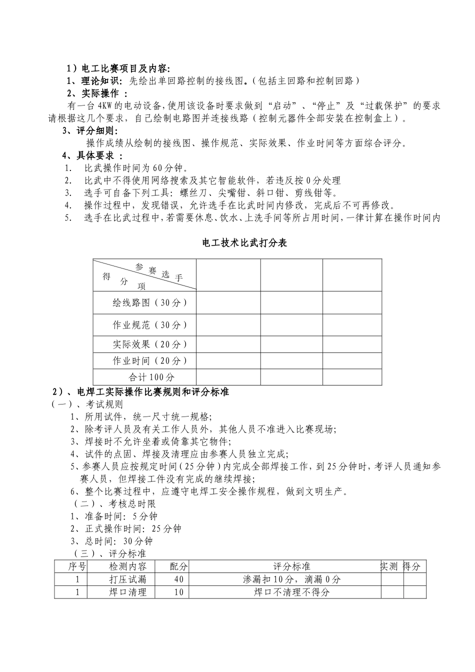 2017年技能比武方案_第2页