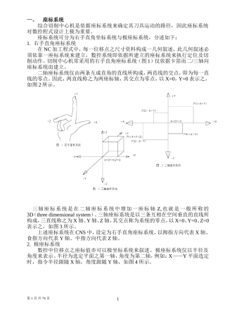 FANUC加工中心机教程