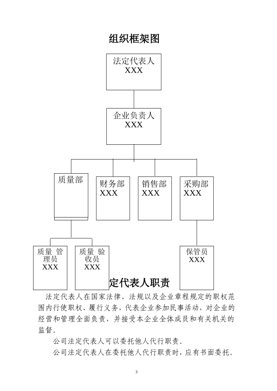 医疗器械公司各部门、人员职责_第3页