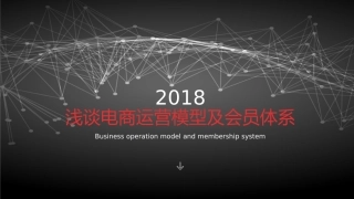 浅谈电商运营模型及会员体系