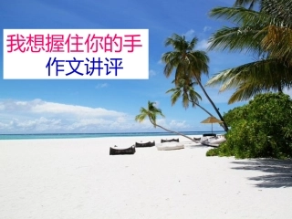 “我想握住你的手”作文讲评