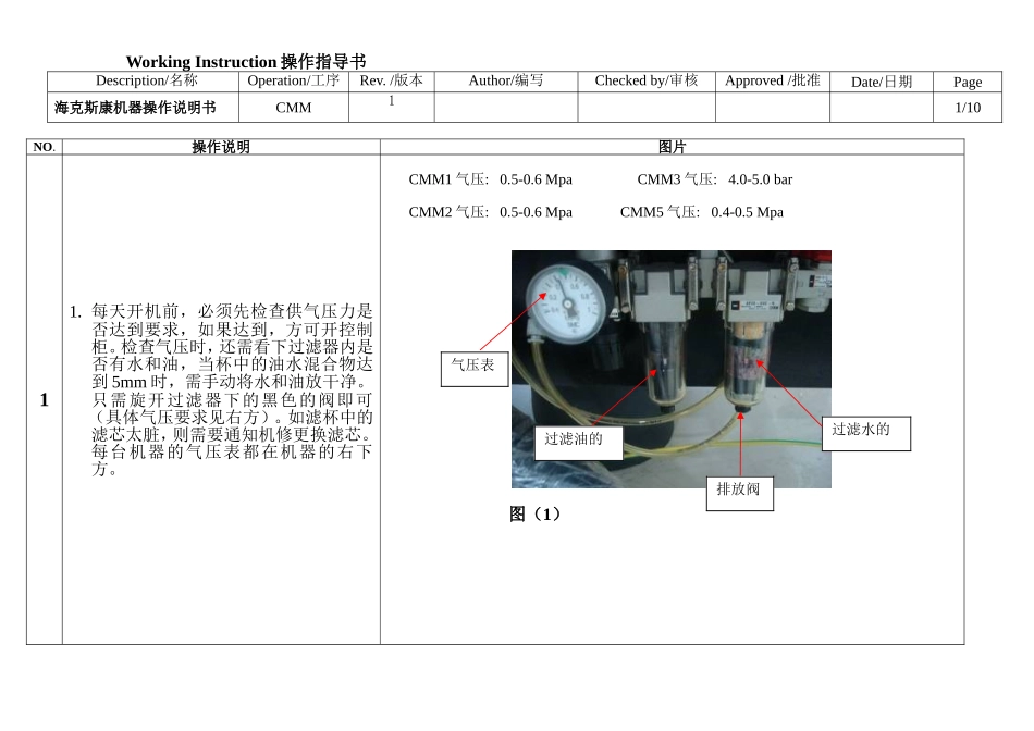 海克斯康机器操作说明书_第1页