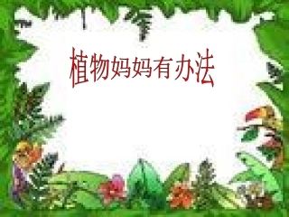 人教版二年级上册《植物妈妈有办法》