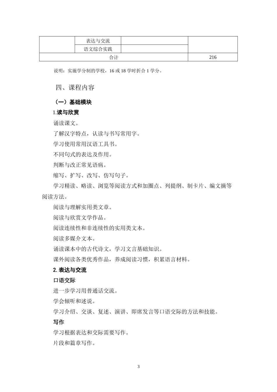 中职语文课程标准_第3页