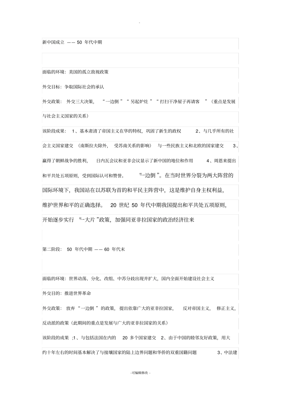 中国外交政策的演变和走向_第1页