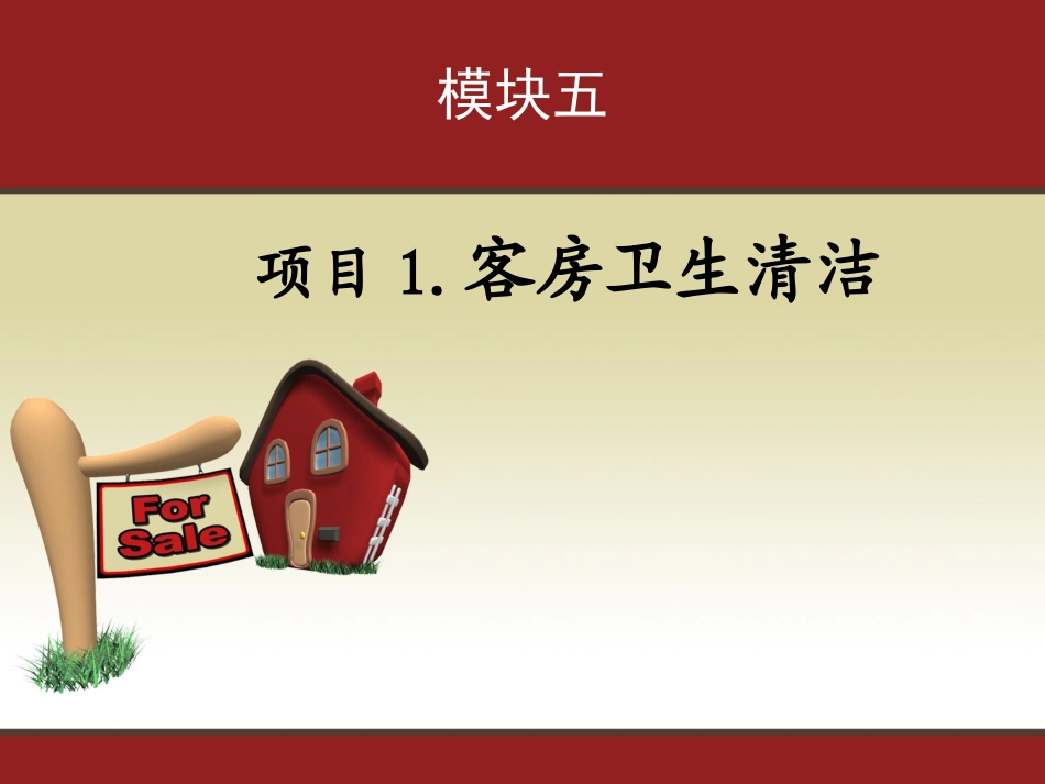 项目客房卫生清洁_第1页