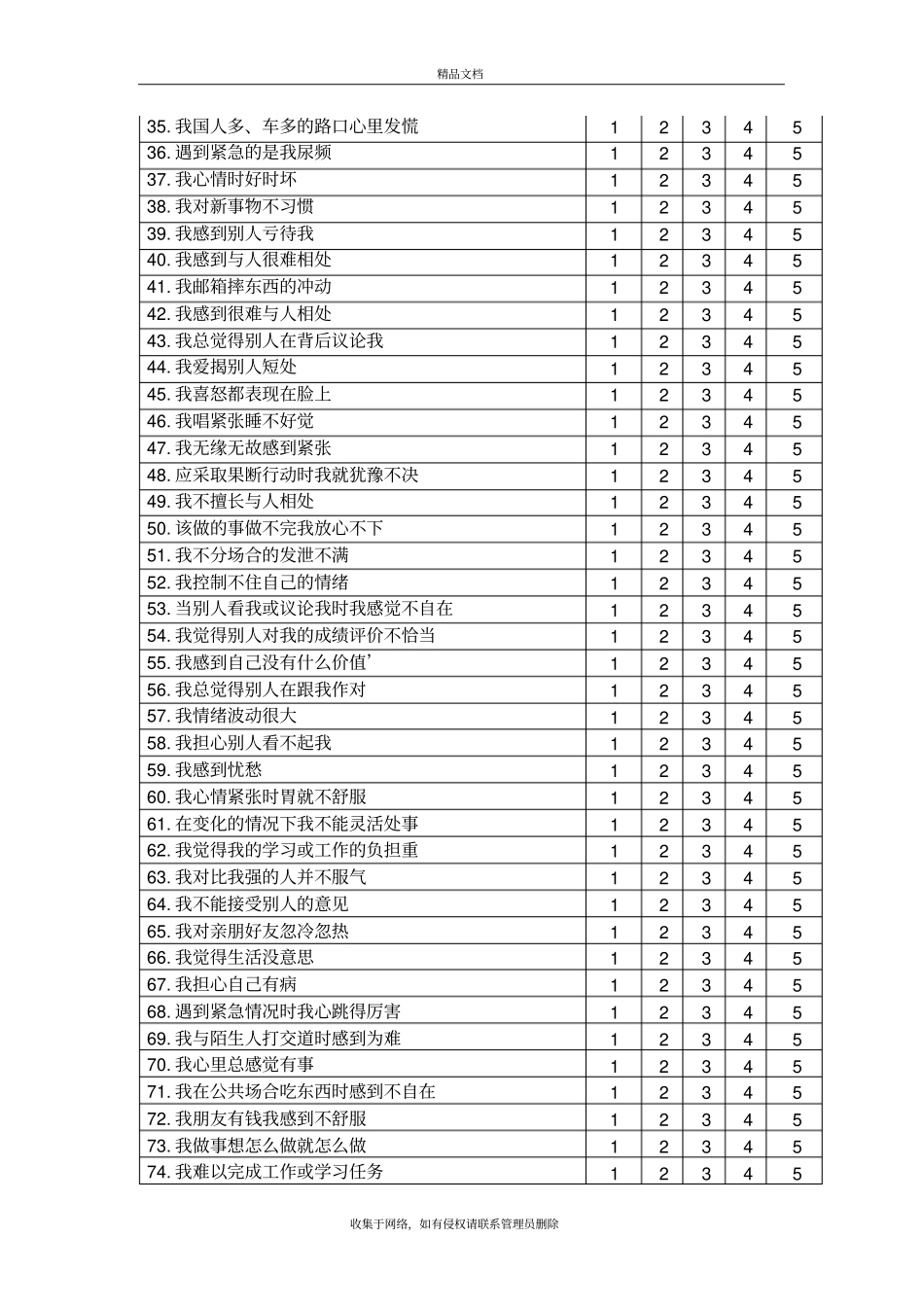 中国大学生心理健康量表1教学教材_第3页
