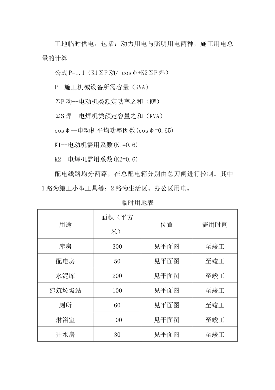 生活性和生产性临时设施方案_第2页