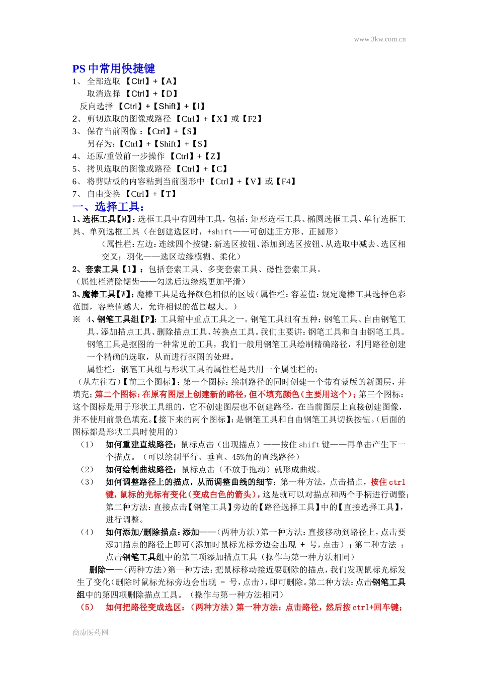 ps基本操作知识大全_第1页