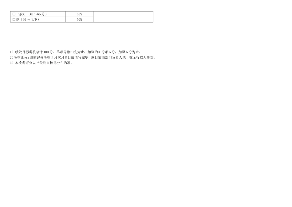 产品总监绩效考核表 (2)_第3页