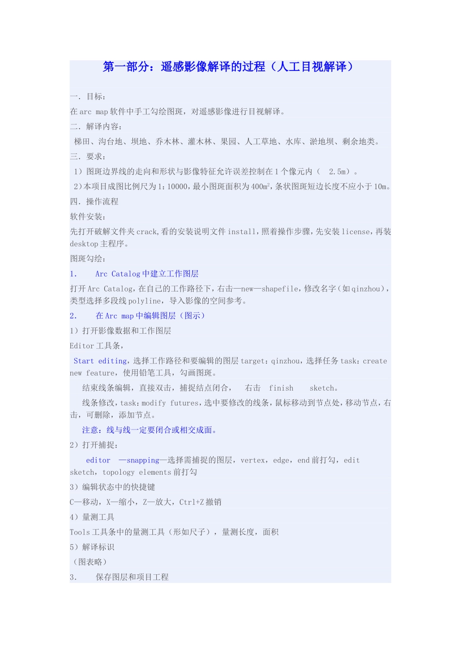 ArcGis勾图斑_第1页