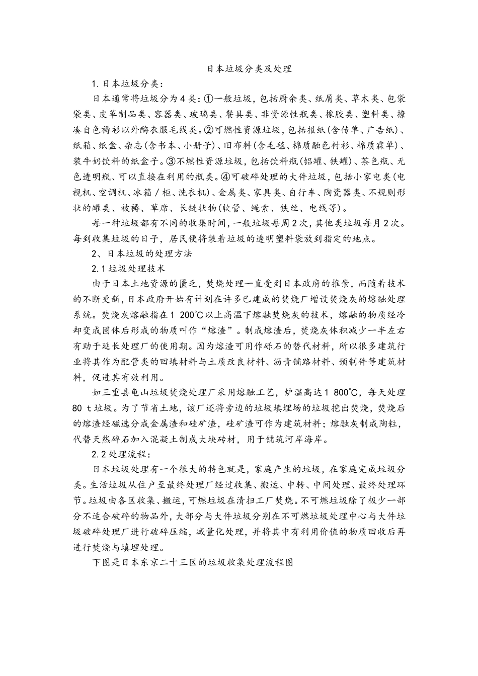 日本垃圾分类及处理_第1页
