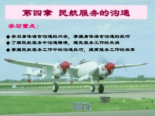 第4章  民航服务的沟通