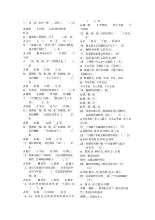 中国法制史单选题