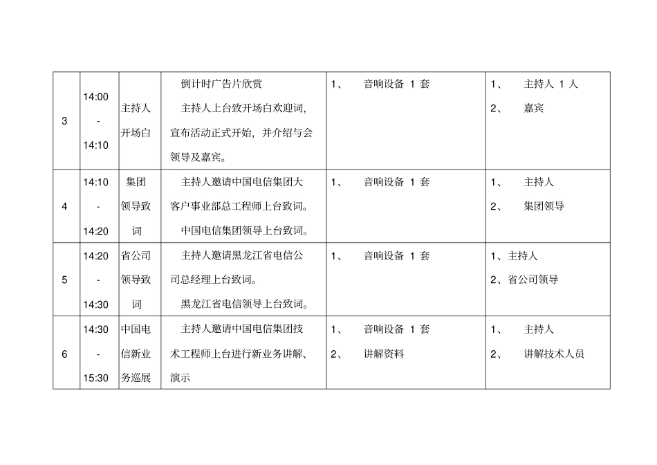 中国电信新业务推介会执行计划最终_第3页