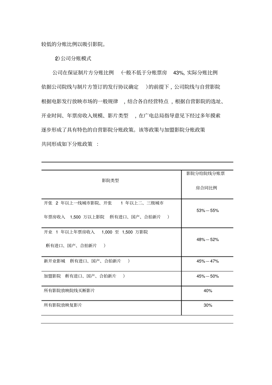 中国电影行业概况及企业运营模式-主营业务模式_第3页
