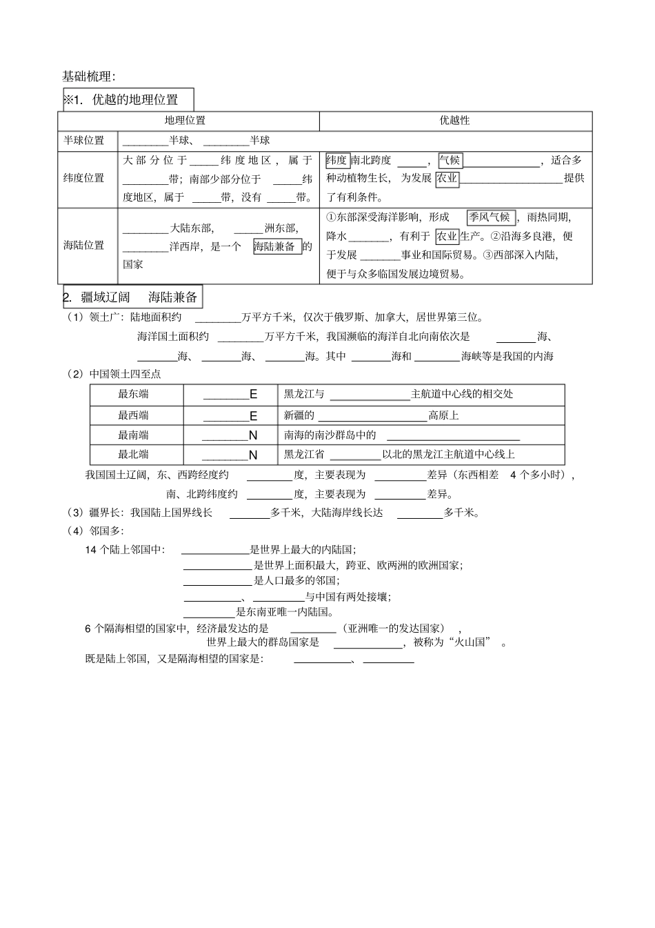 中国的疆域和人口_第2页