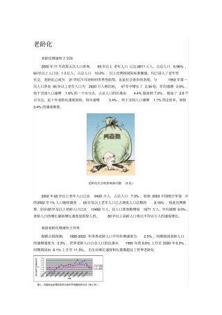 中国的老龄化问题