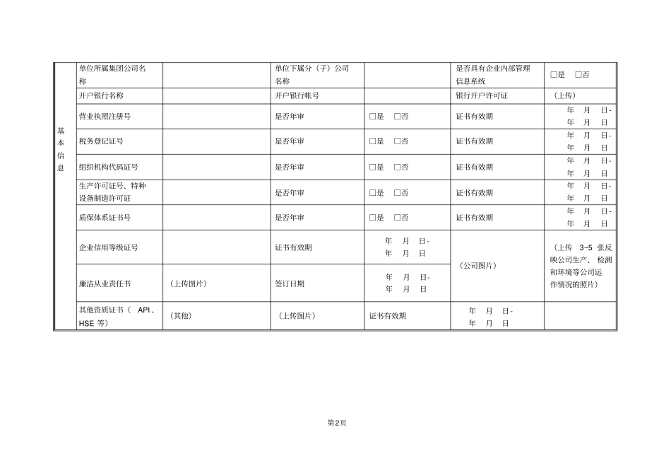 中国石化供应商现场考察评价标准材料专业生产商00_第2页