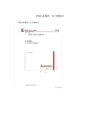 中国石化集团VI手册设计