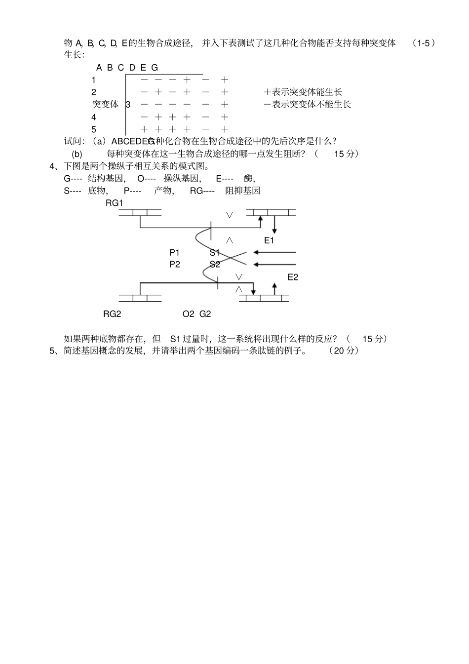 中国科学院遗传学考研真题汇总_第2页