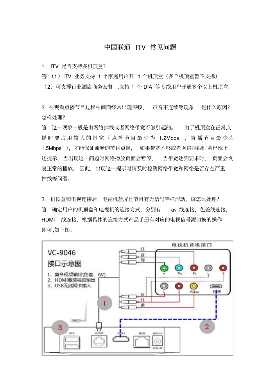 中国联通ITV常见问题_第2页