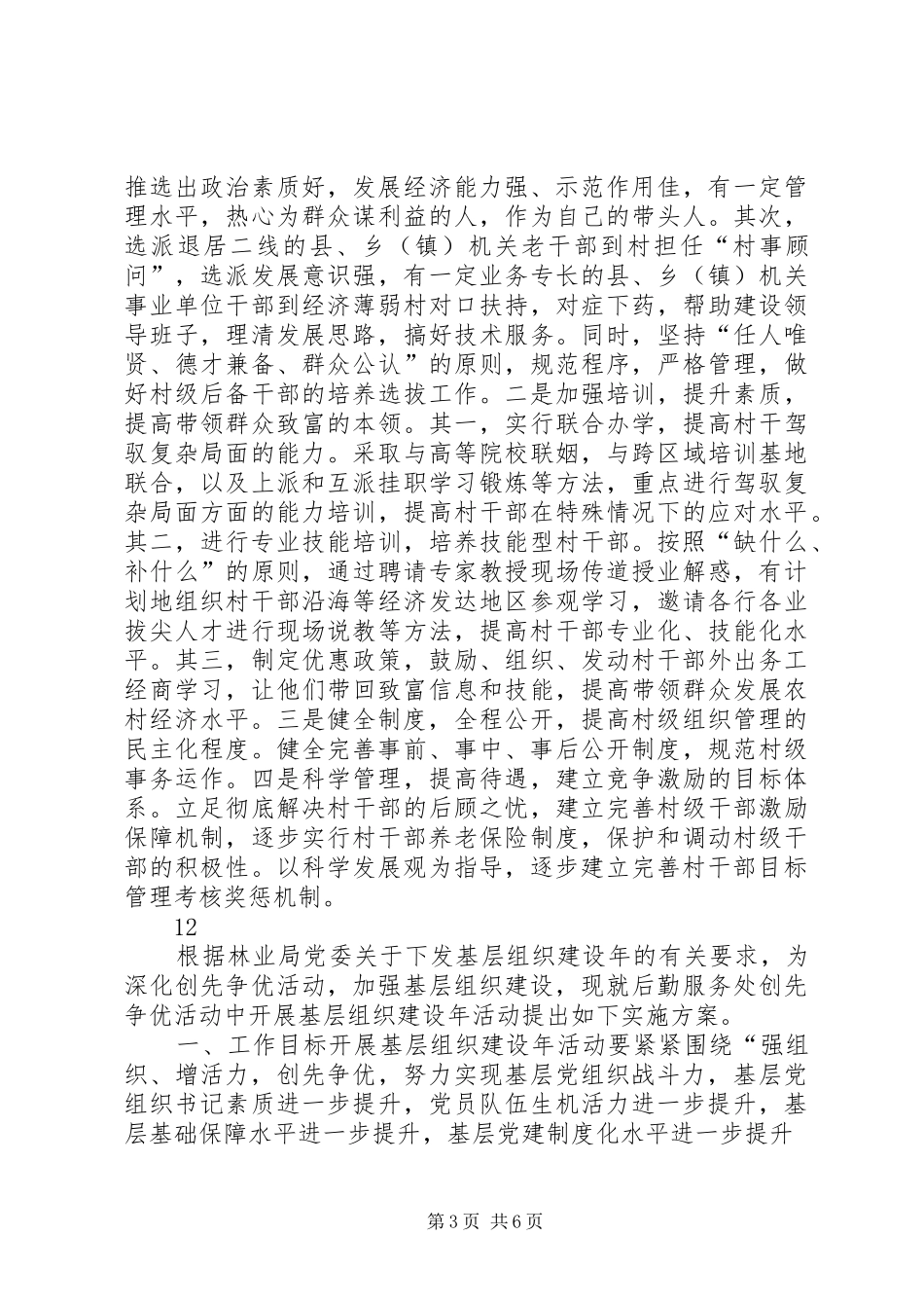 乡镇基层党政建设工作计划_第3页