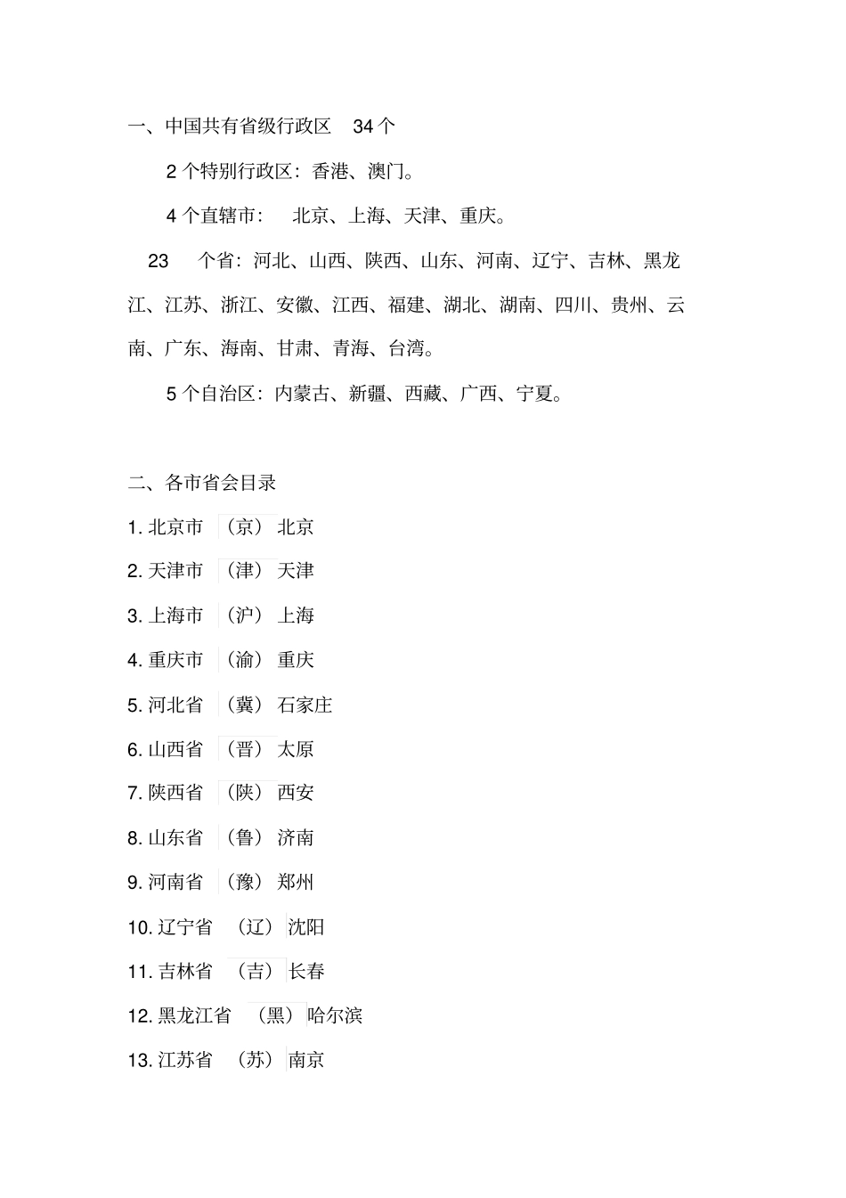 中国行政区划及城名称讲解_第1页