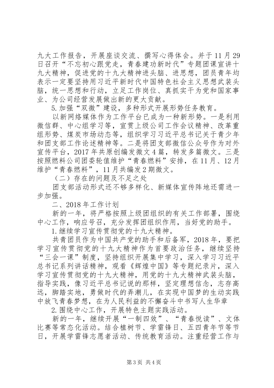 团支部XX年工作总结及XX年工作计划_第3页
