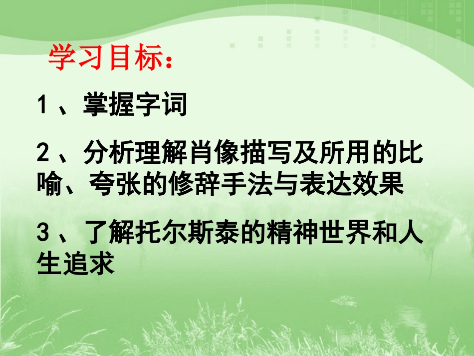 八下4《列夫托尔斯泰》课件_第2页