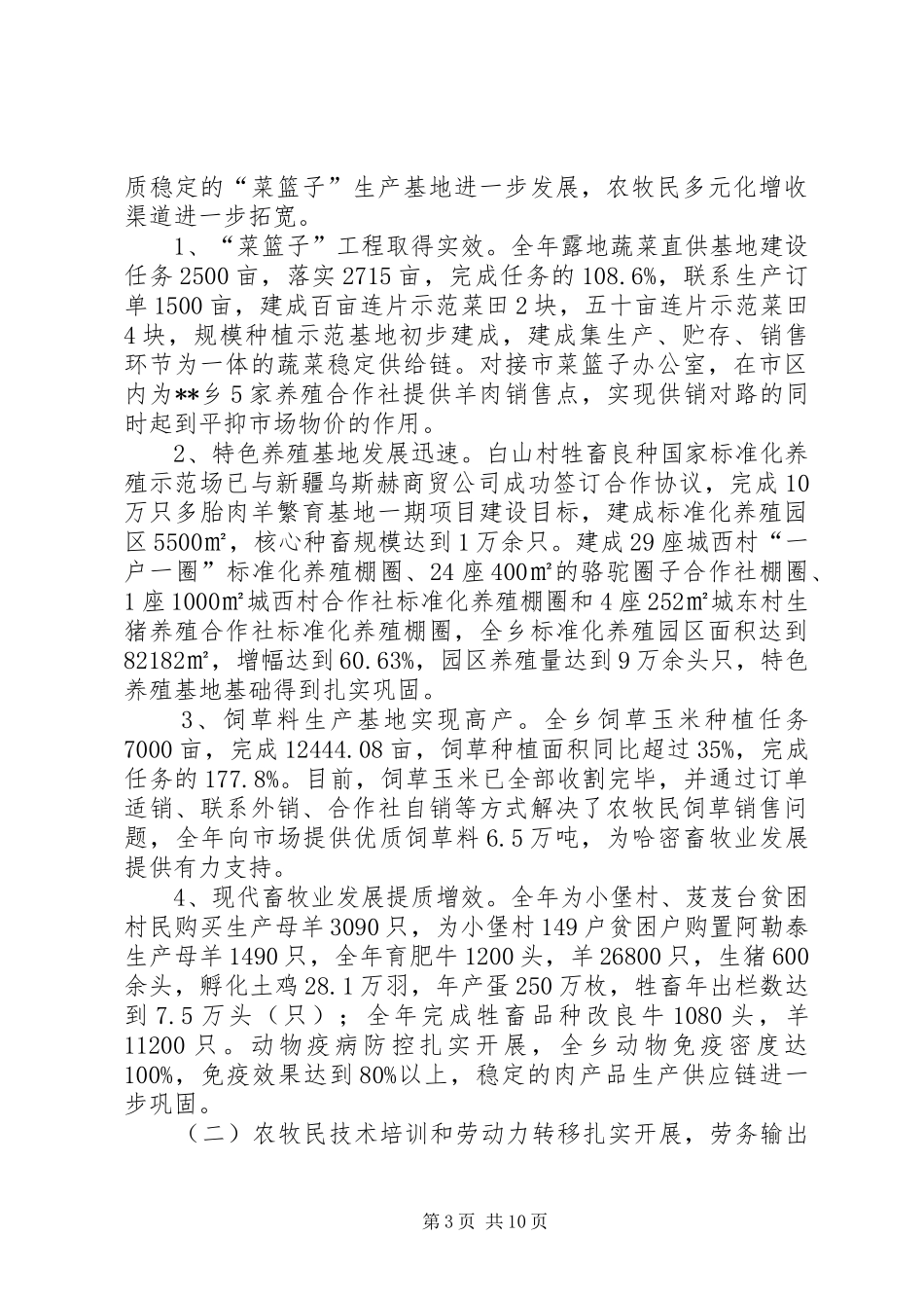 乡XX年工作总结及XX年工作安排_第3页