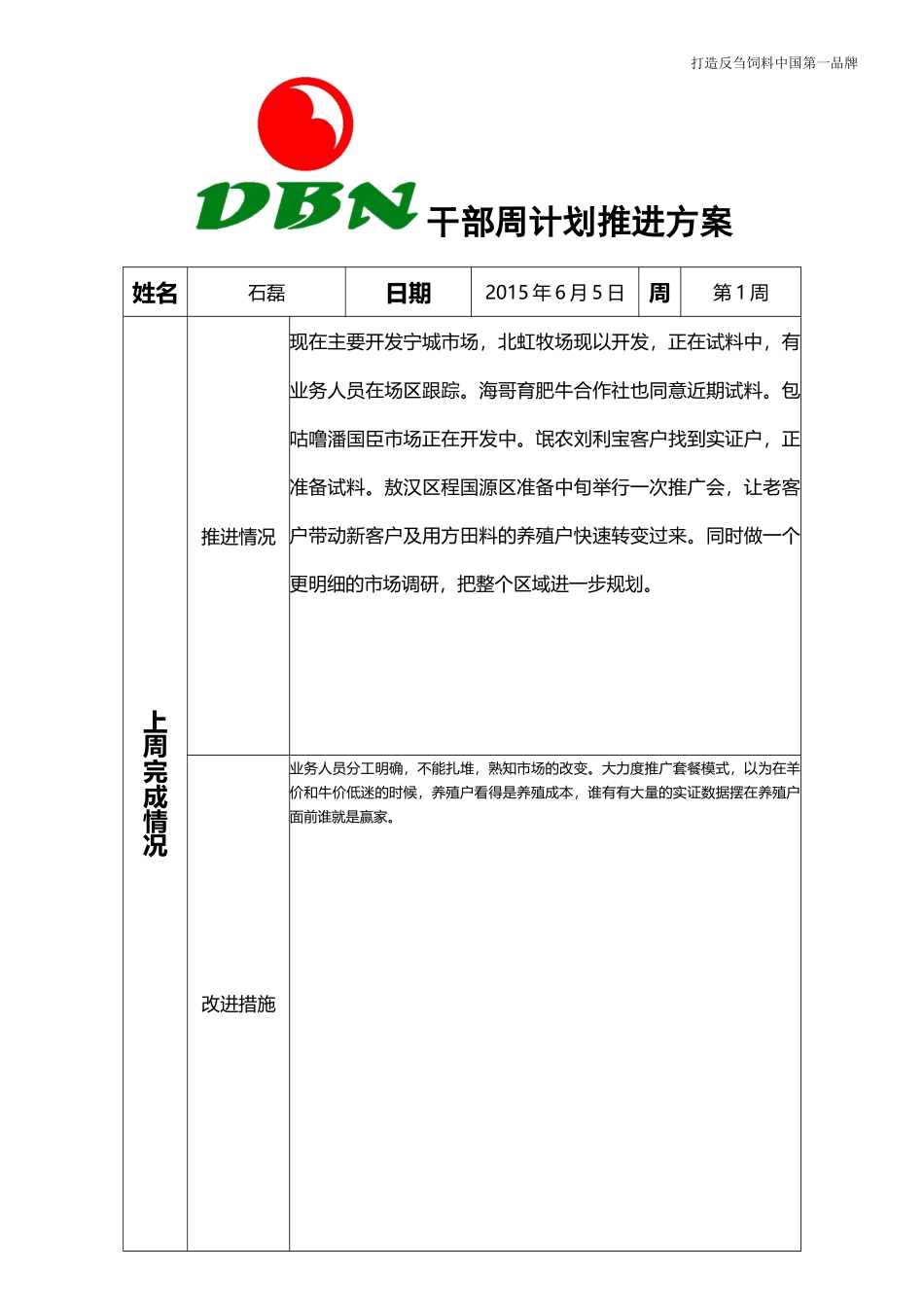 干部周计划推进方案_第1页