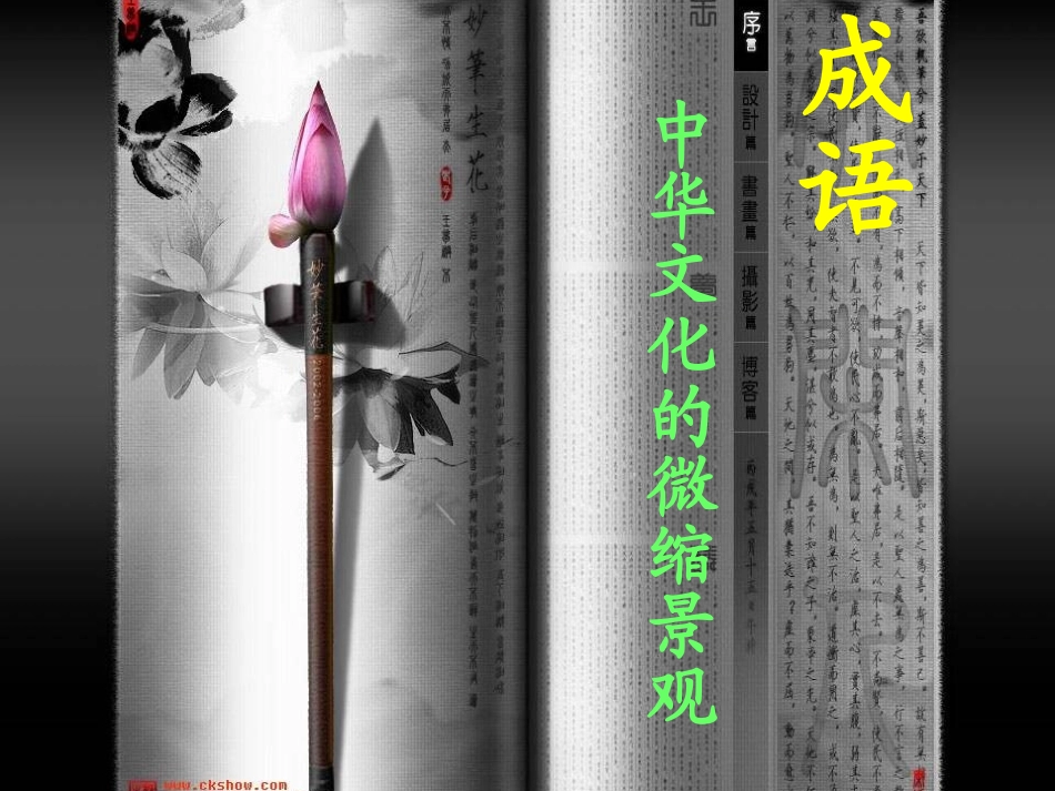 成语：中华文化的微缩景观定稿_第1页