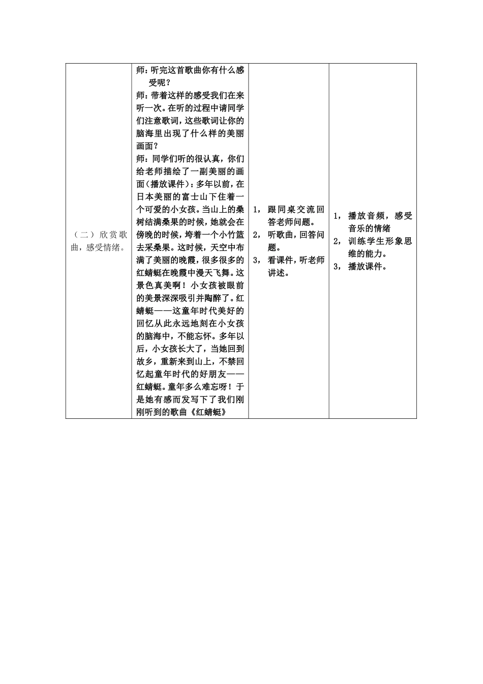《红蜻蜓》教学设计方案_第3页