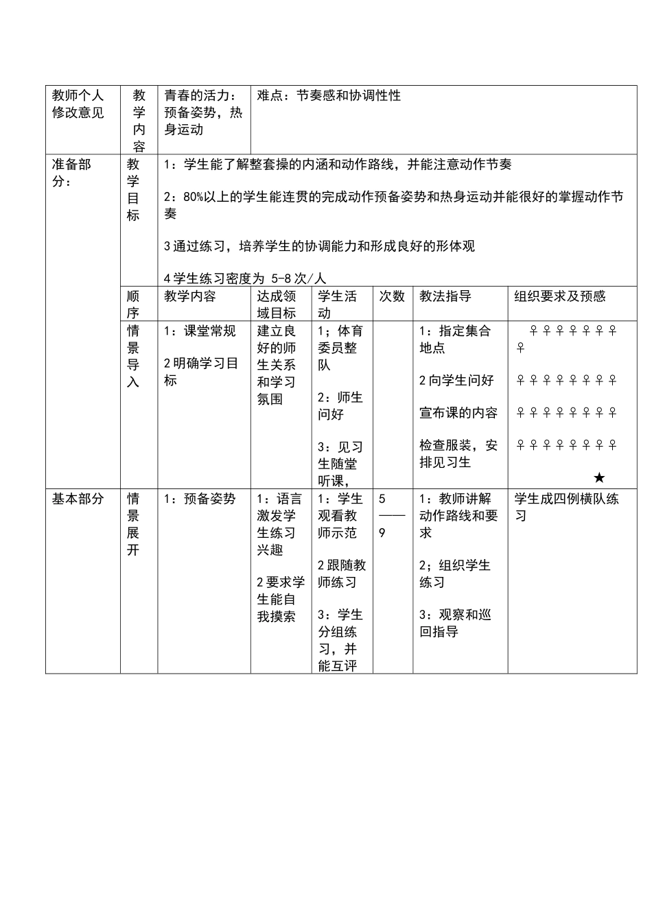 中村乡九年级体育教案_第2页