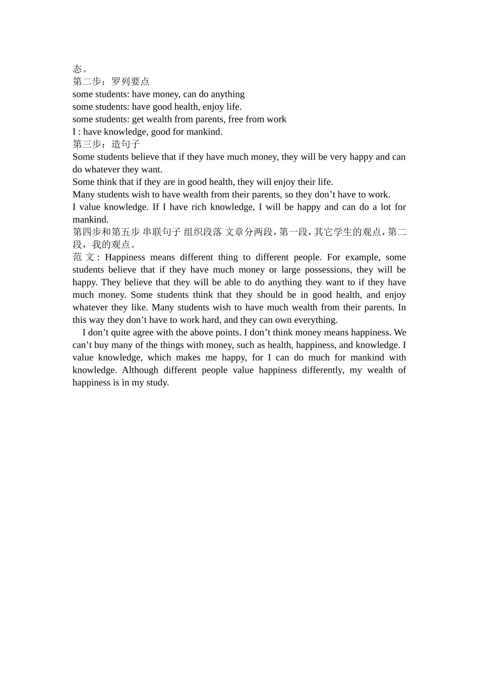 书面表达的解题方法_第2页