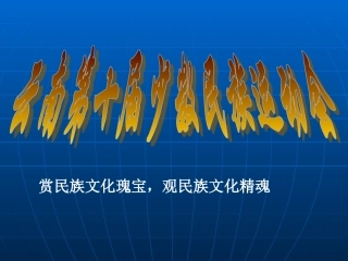 和睦的民族大家庭