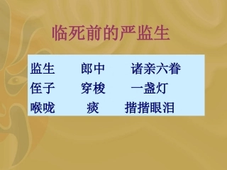 严监生（课件）