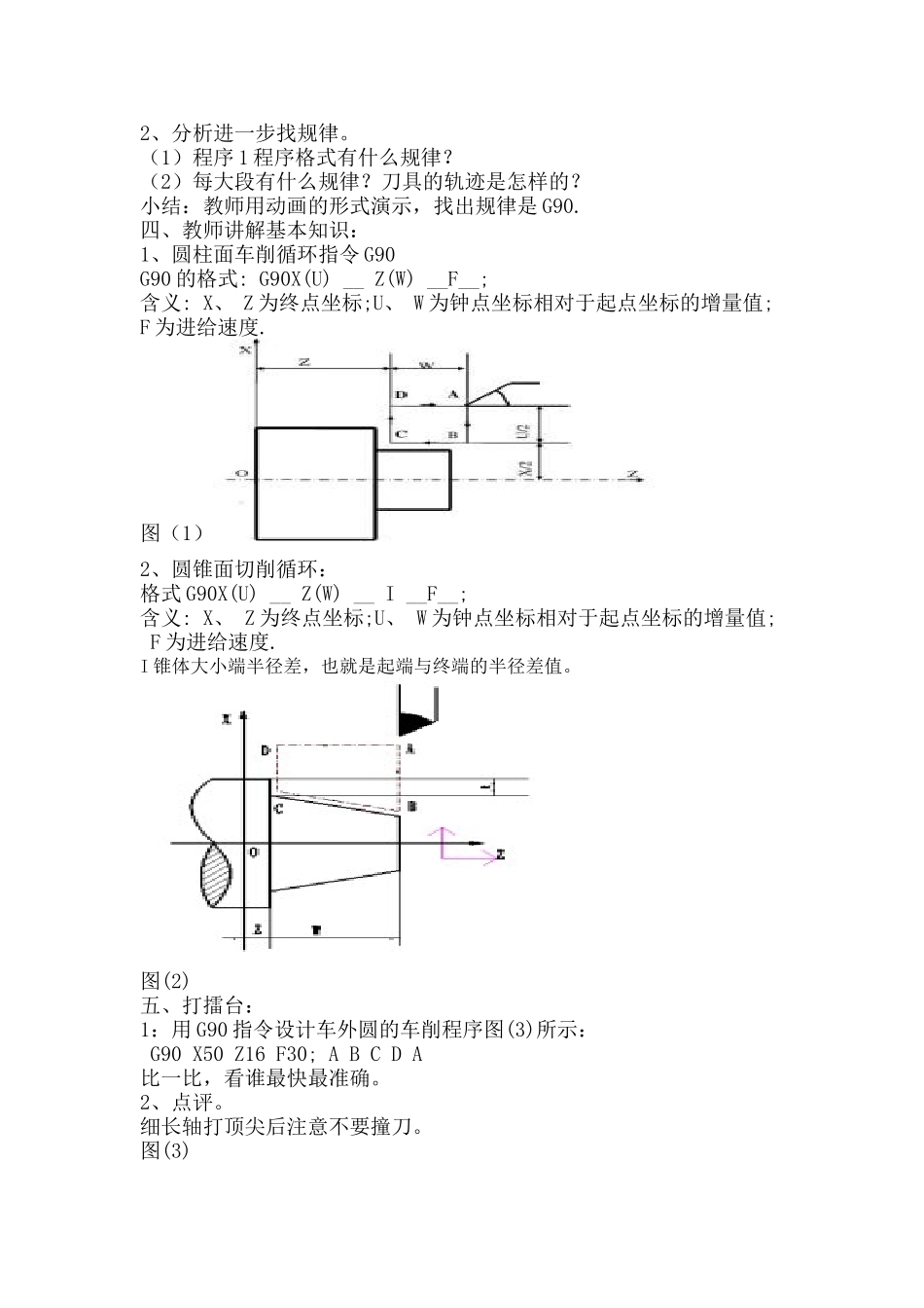 外圆车削循环指令G90_第2页