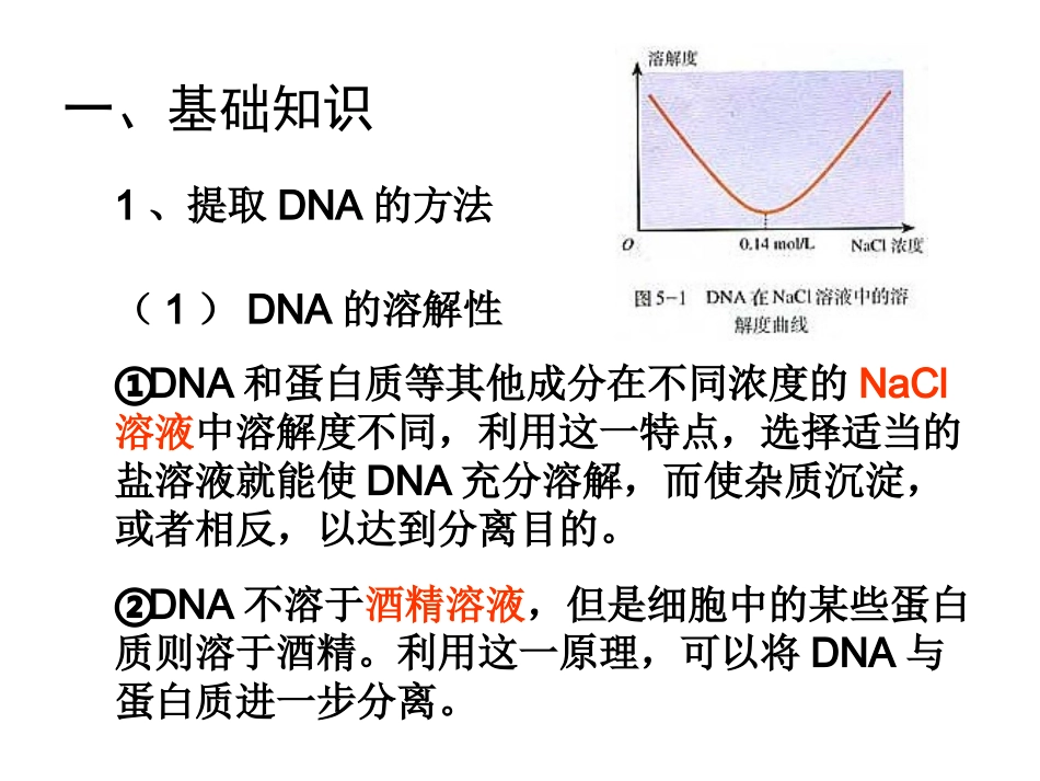 人教版选修一专题五课题一DNA的粗提取与鉴定_第2页