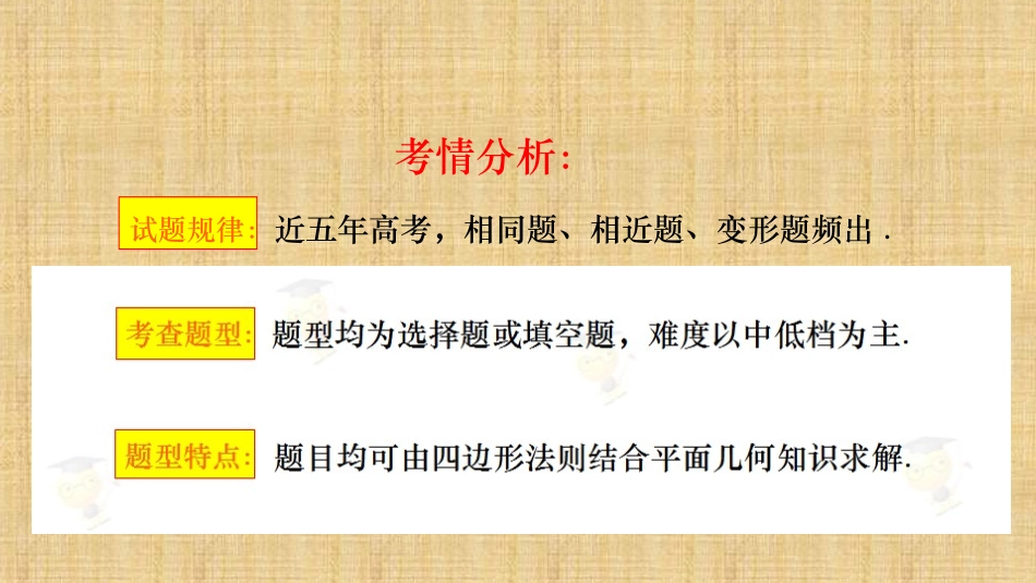 平面向量第二讲打开平面向量计算题的金钥匙四边形法则（二）（微课课件）_第3页