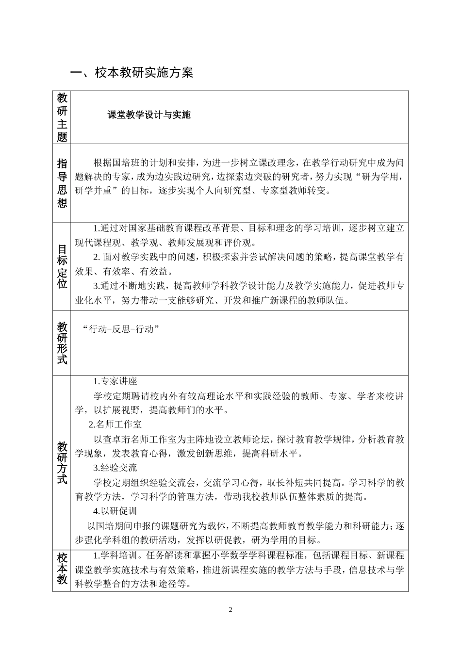 查卓珩本教研活动方案_第2页