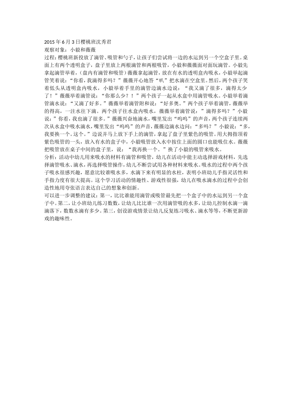 2015年6月3日樱桃班沈秀君_第1页