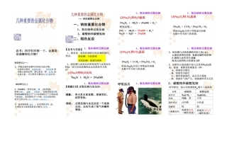 几种重要的金属化合物[图片版】