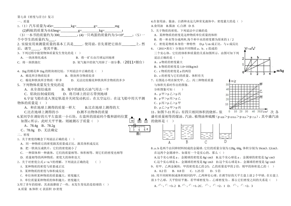 八下密度浮力_第1页