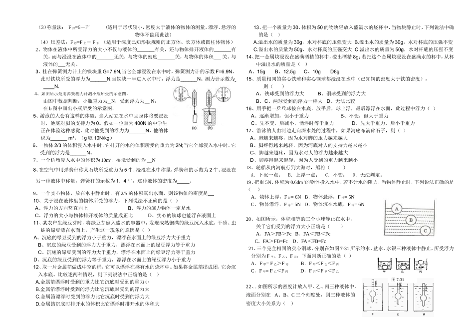 八下密度浮力_第3页