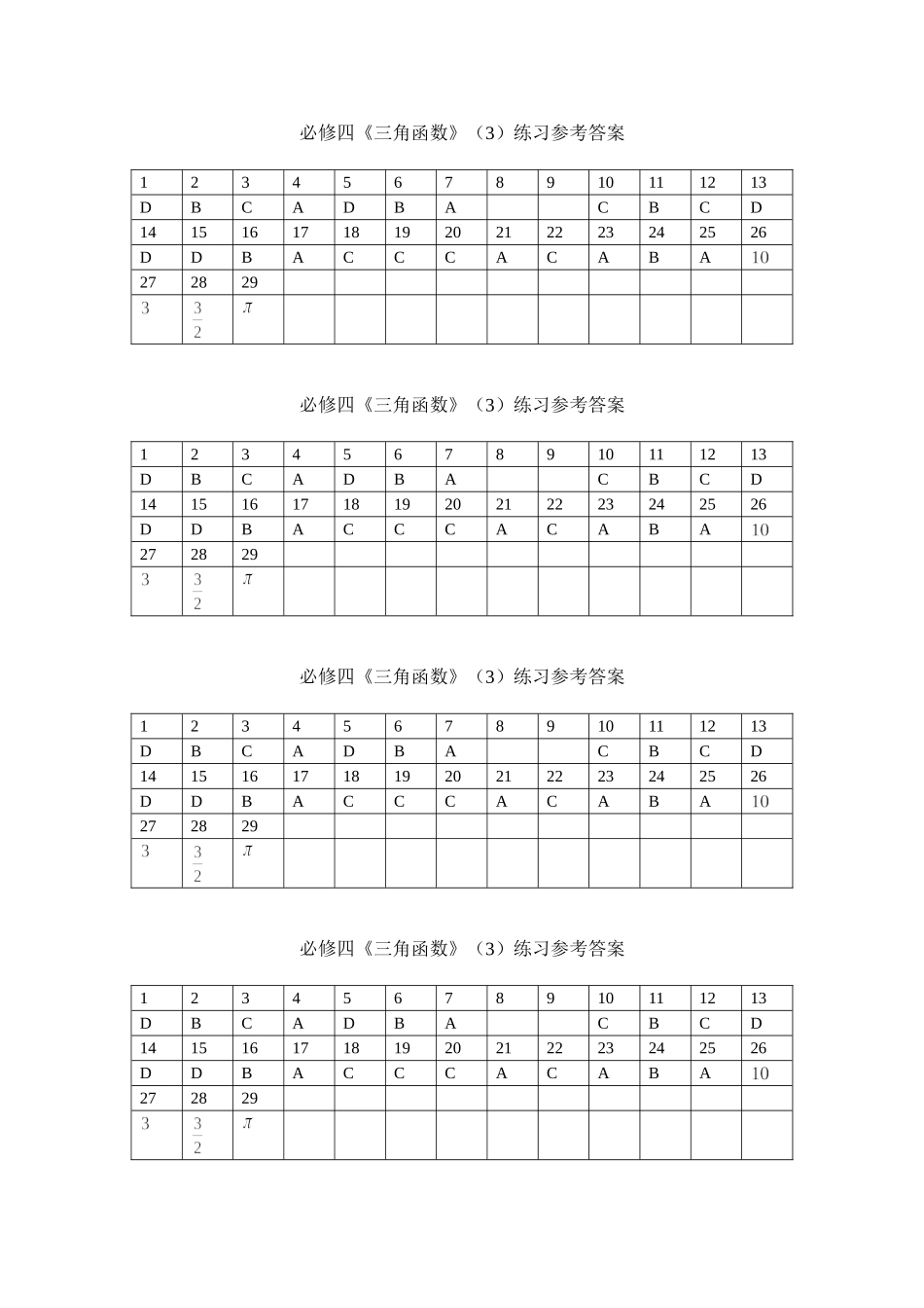 必修四三角函数3答案_第1页